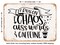DECORATIVE METAL SIGN - Chaos Cuss Words - Vintage Rusty Look